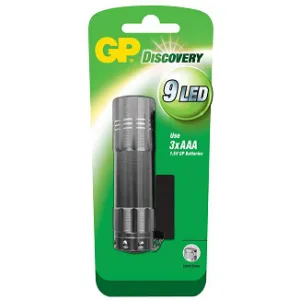 Ficklampa GP Discovery 9LED