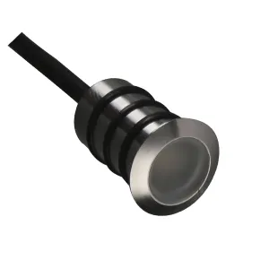 LED Stämningsbelysning Mini rostfritt 12V IP67 ø20mm varmvit