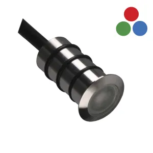 LED Stämningsbelysning Mini rostfritt 12V IP67 ø20mm RGB