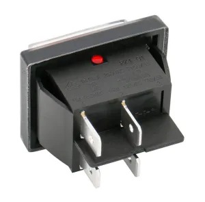 Strömbrytare 12-250V 16A Röd