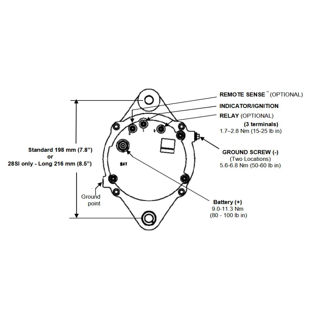 Generator 24V 110A, original Delco Remy