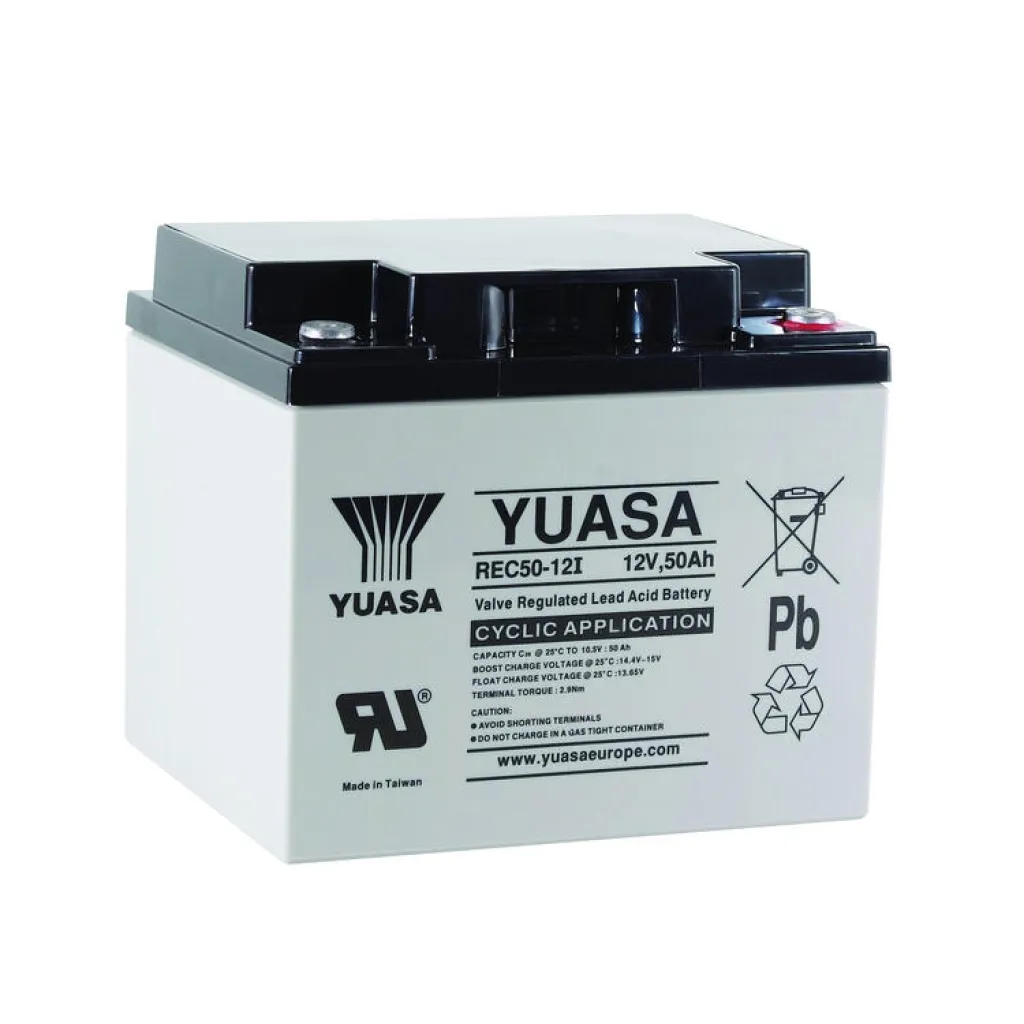 Batteri AGM 12V 50Ah REC Yuasa