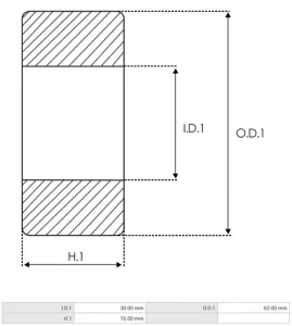 Kullager 6206 standard 30x62x16