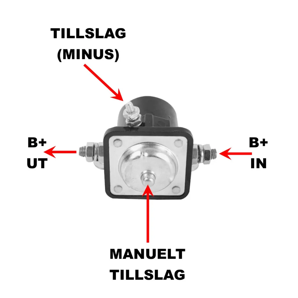 Startrelä 6V (1-Polig)