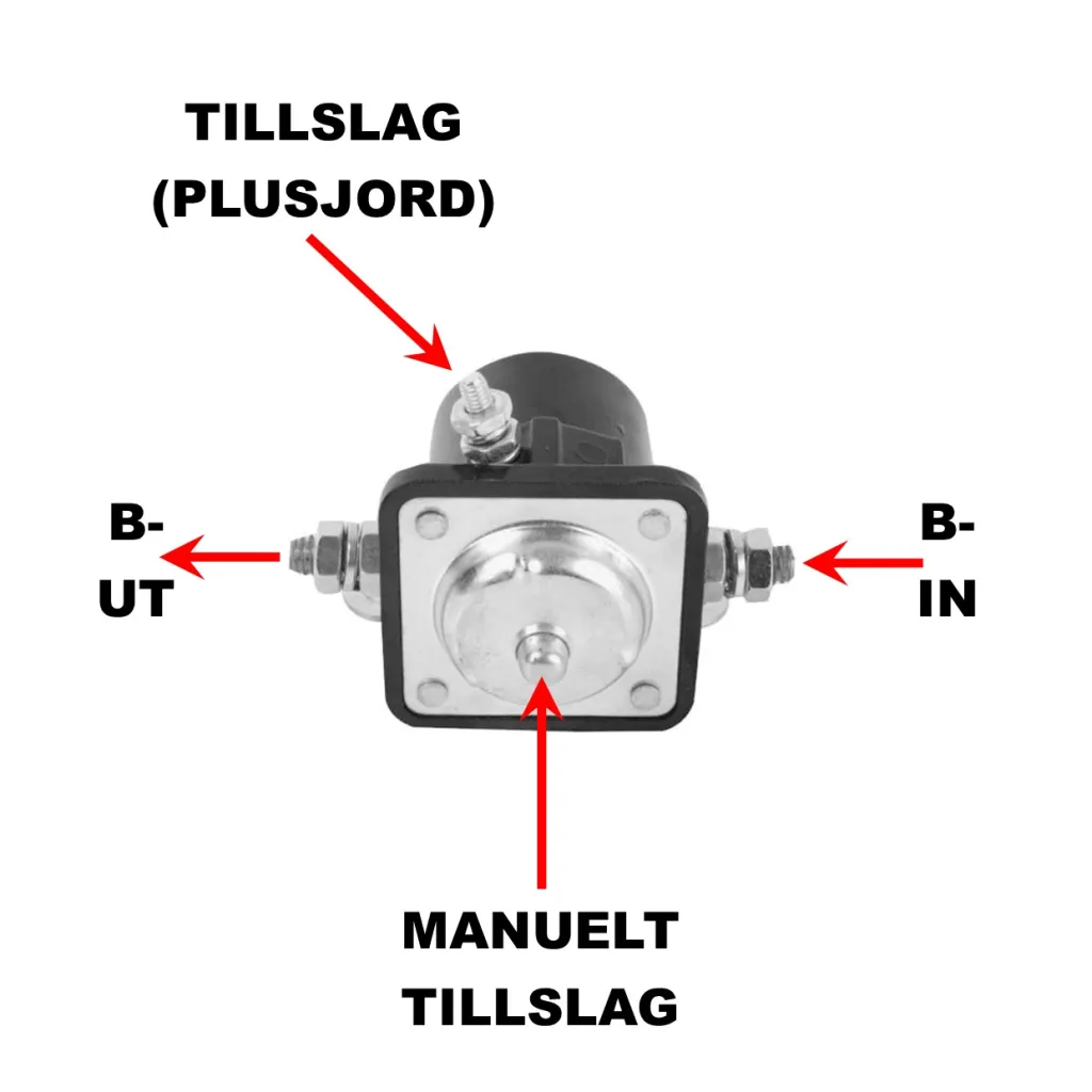 Startrelä 6V (1-Polig)