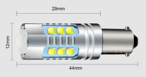 BAX9S LED Canbus 5 SMD Vit