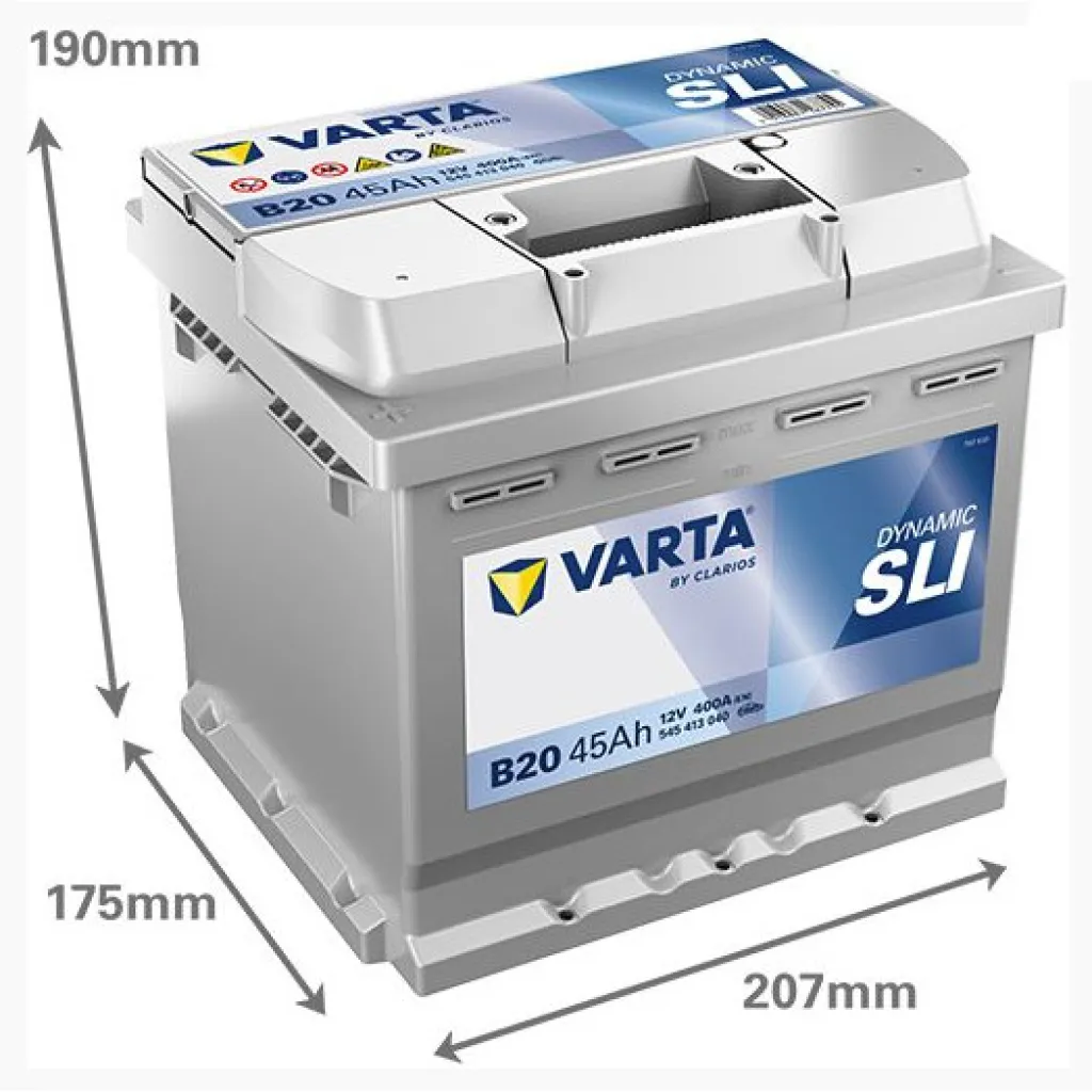 Batteri 12V 45Ah, 400CCA Varta