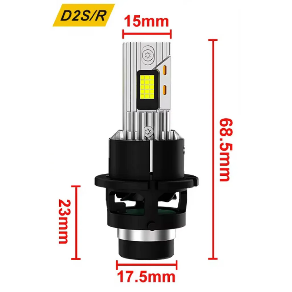 Ledlampa D2S 8000LM 6000K