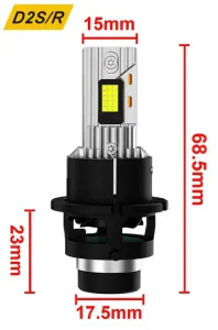 Ledlampa D2S 8000LM 6000K