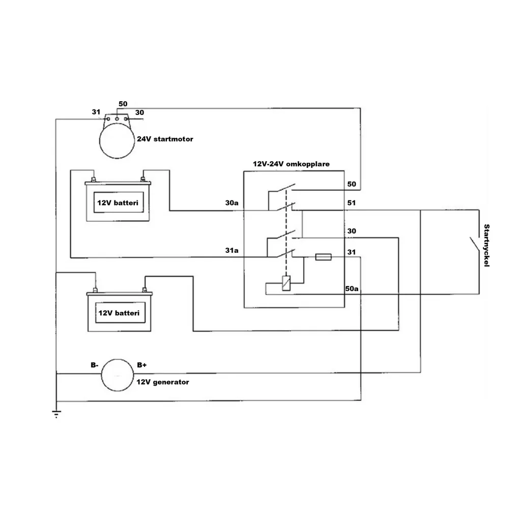 Omkopplare 12V - 24V , original Bosch