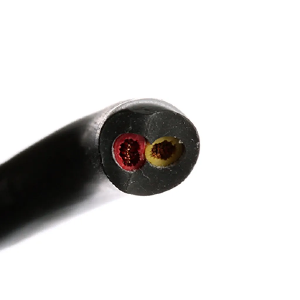 Dubbelledare 2x2.5mm2 rund