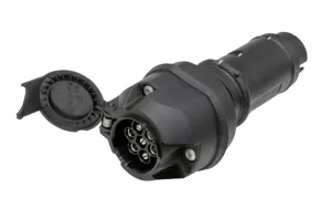 Släpvagnskontakt spänningsreducerare 24V till 12V, 7-polig