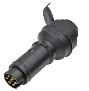 Släpvagnskontakt spänningsreducerare 24V till 12V, 7-polig