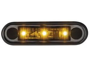 LED Positionsljus smoke 10-36V gul