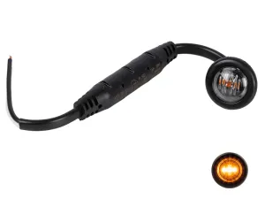 LED Positionsljus rund smoke 10-36V gul