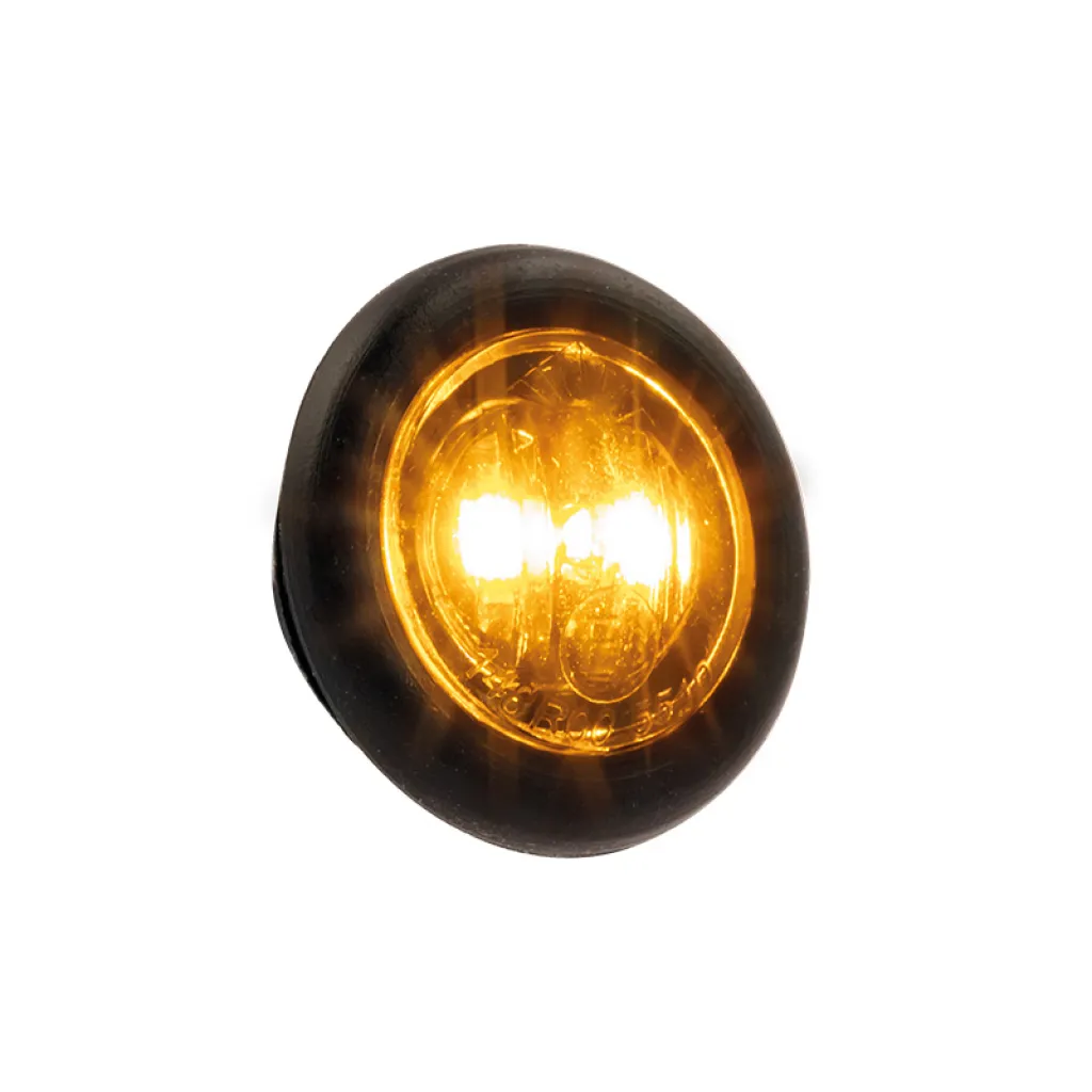 LED Positionsljus rund smoke 10-36V gul