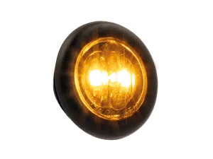 LED Positionsljus rund smoke 10-36V gul