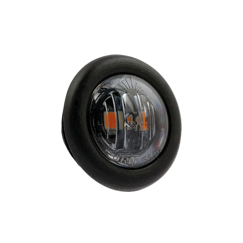 LED Positionsljus rund smoke 10-36V gul