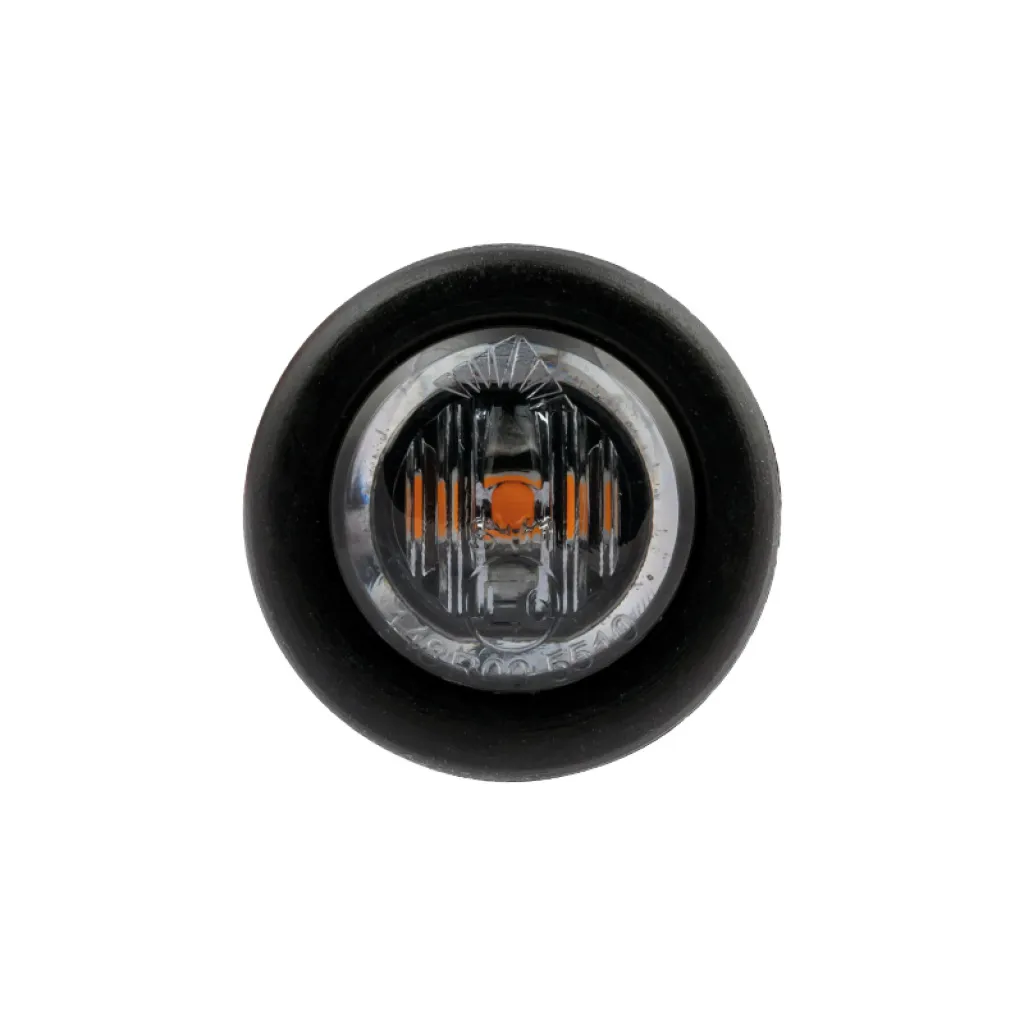 LED Positionsljus rund smoke 10-36V gul