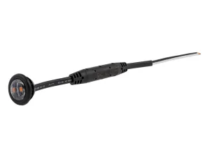 LED Positionsljus rund smoke 10-36V gul