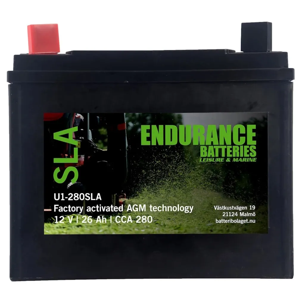 Batteri AGM MC 12V 26Ah 280CCA Endurance