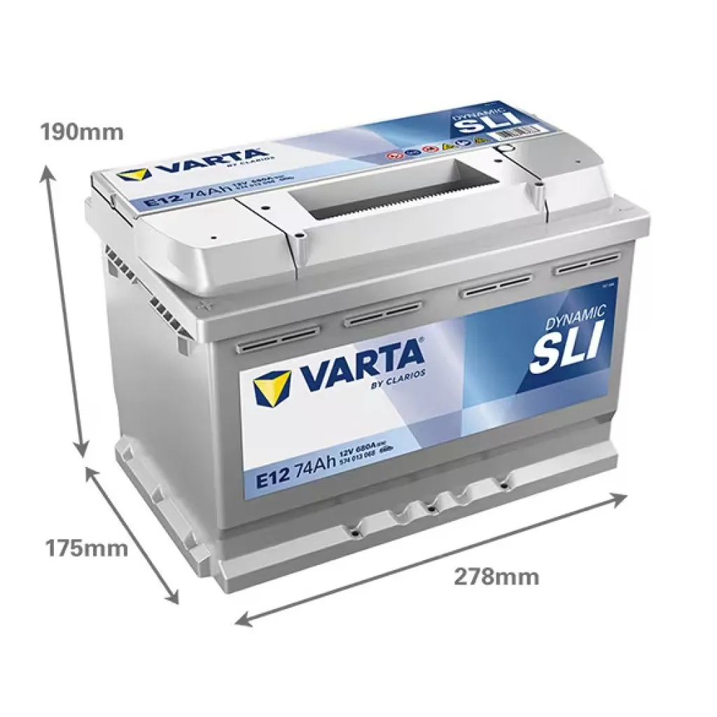 Batteri Varta 12V 74Ah, 680CCA