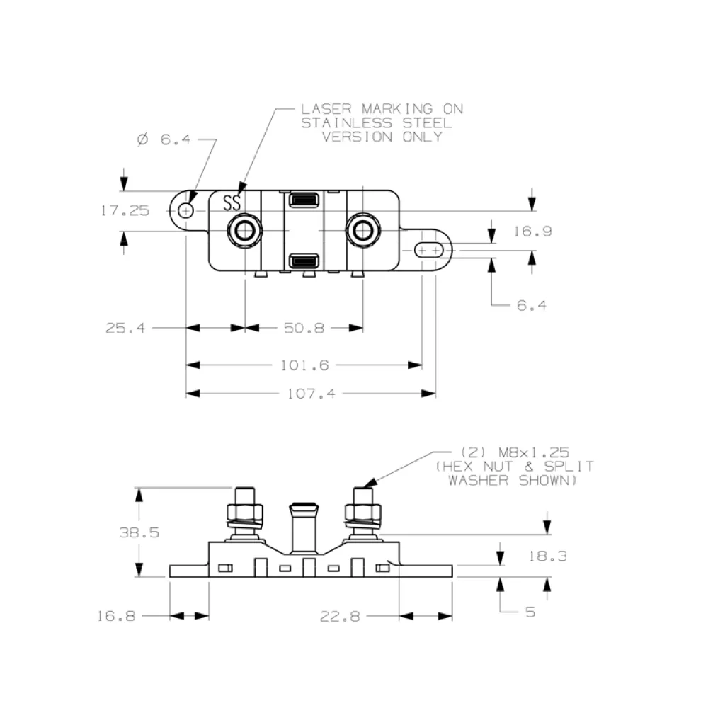 Säkringshållare för megasäkringar MEGA® Flex