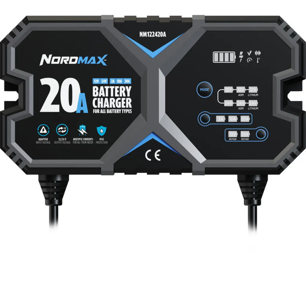 Batteriladdare Nordmax 12/24V | 2/10/20A