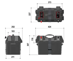 Batteribox med USB