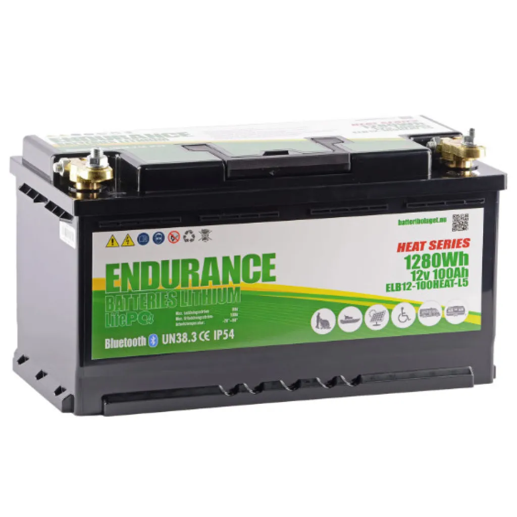 Endurance Batteri Litium 100Ah-BMS heat, Bluetooth