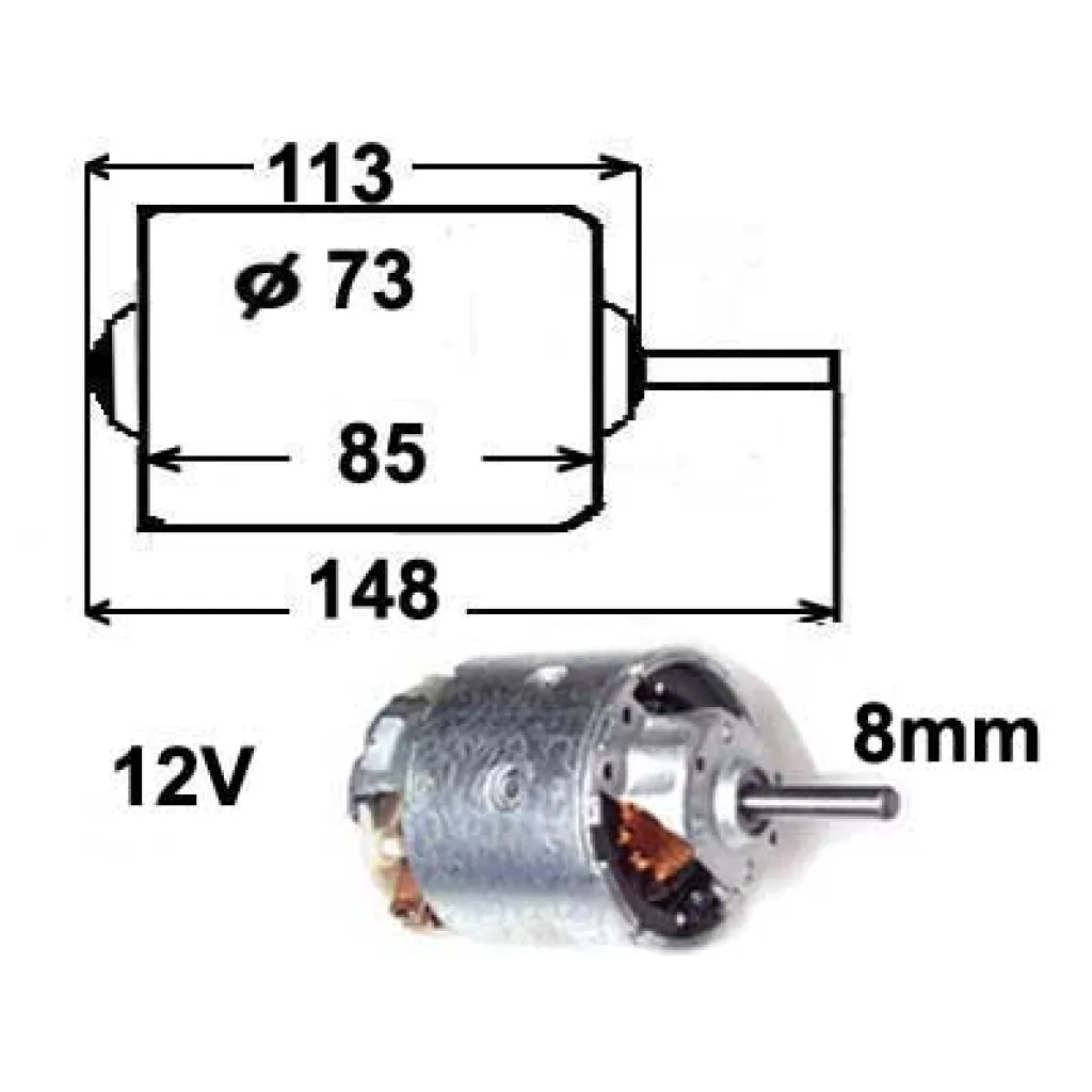 Fläktmotor 12V