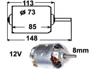 Fläktmotor 12V