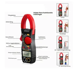 Multimeter med Amperetång