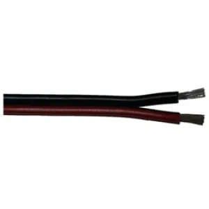 Dubbelledare 2x1.5mm2 (röd/svart) förtennt