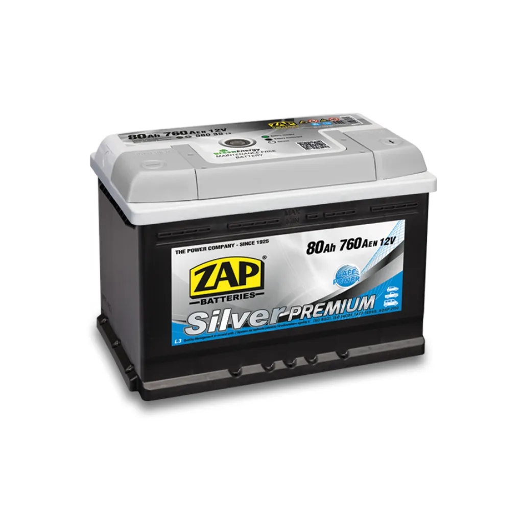 Batteri 12V 80Ah 760CCA ZAP