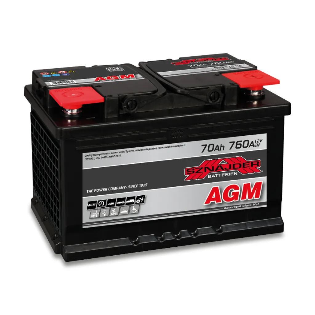 Batteri AGM 12V 70Ah 760CCA ZAP