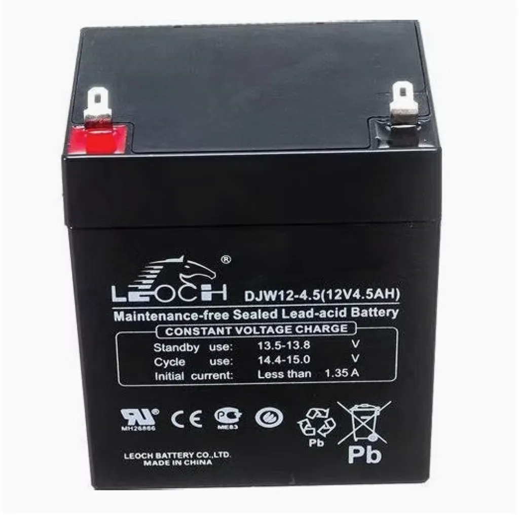 AGM batteri 12V 4.5Ah Leoch