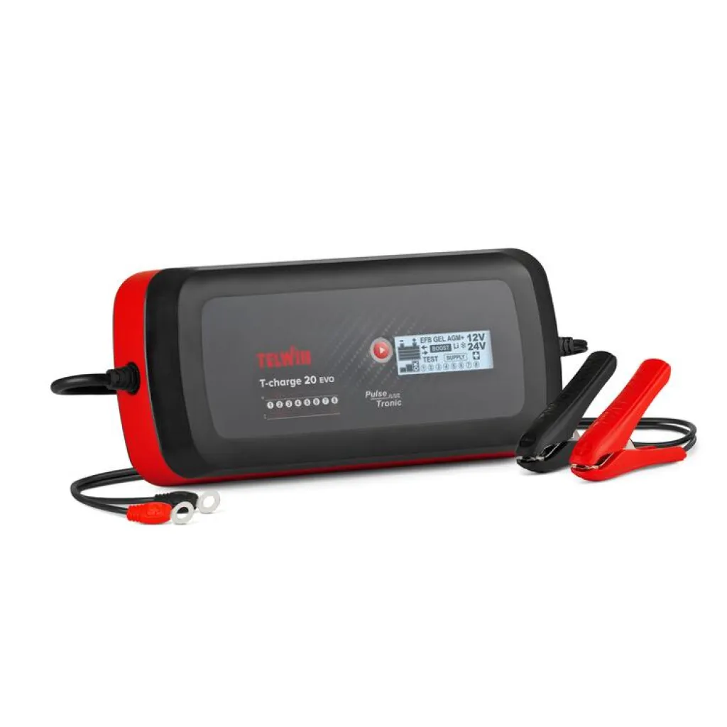Batteriladdare Telwin T-Charge 20 EVO 8A, 12-24V