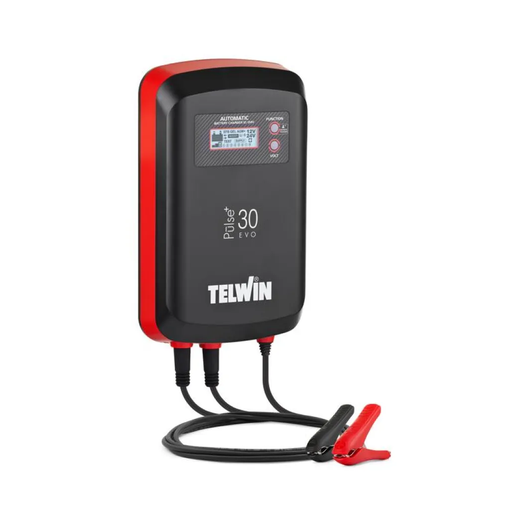 Batteriladdare Telwin Pulse 30 EVO 27A, 12-24V